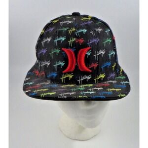 Bright Multi Color Hurley Flex Fit Cap Hat Yupoong Size XS